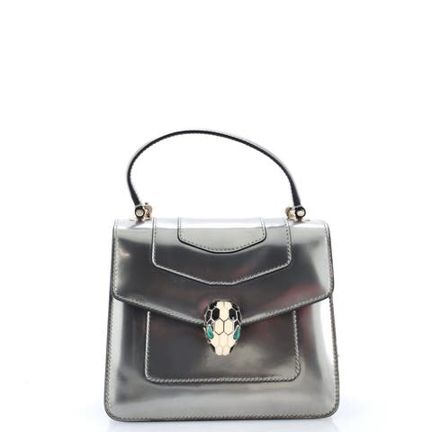 Serpenti Forever Top Handle Bag Patent Small