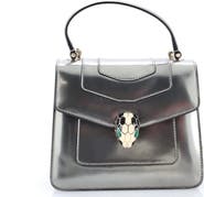 Pre-Owned Bvlgari Serpenti Forever Top Handle Bag Patent Small
