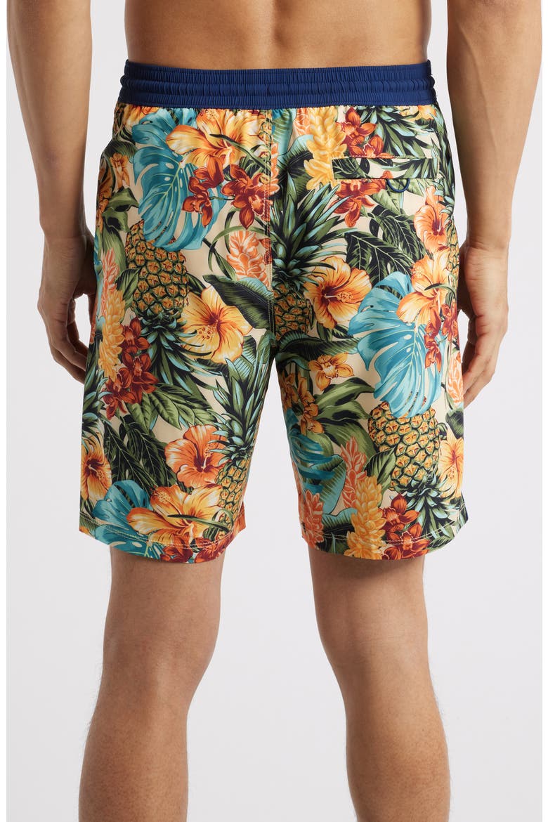 Baja Sunset Canopy 8-Inch Board Shorts, Alternate, color, PINEAPPLE
