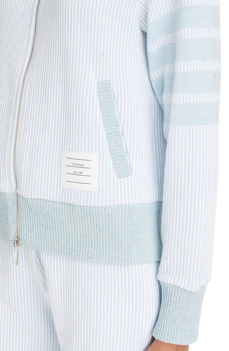Thom Browne 4-Bar Stripe Knit Sweater Jacket, Alternate, color, 