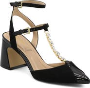 Charles by Charles David Aki Crystal T-Strap Pump