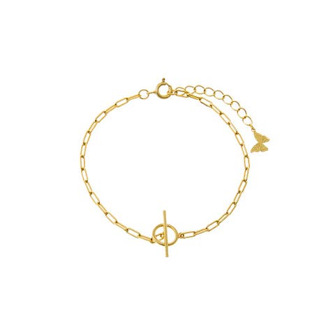 Textured Toggle Chain Bracelet