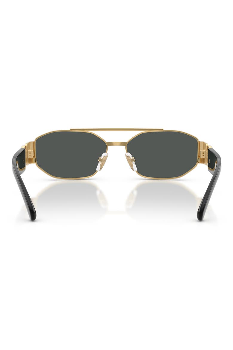 Kids' 50mm Rectangular Sunglasses, Alternate, color, GOLD / DARK GREY