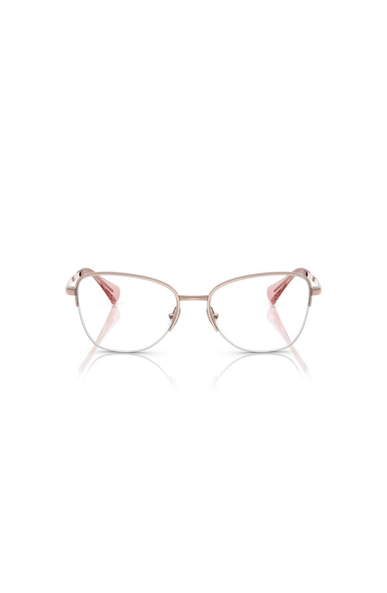 RALPH 53mm Irregular optical glasses, Alternate, color, Rose Gold