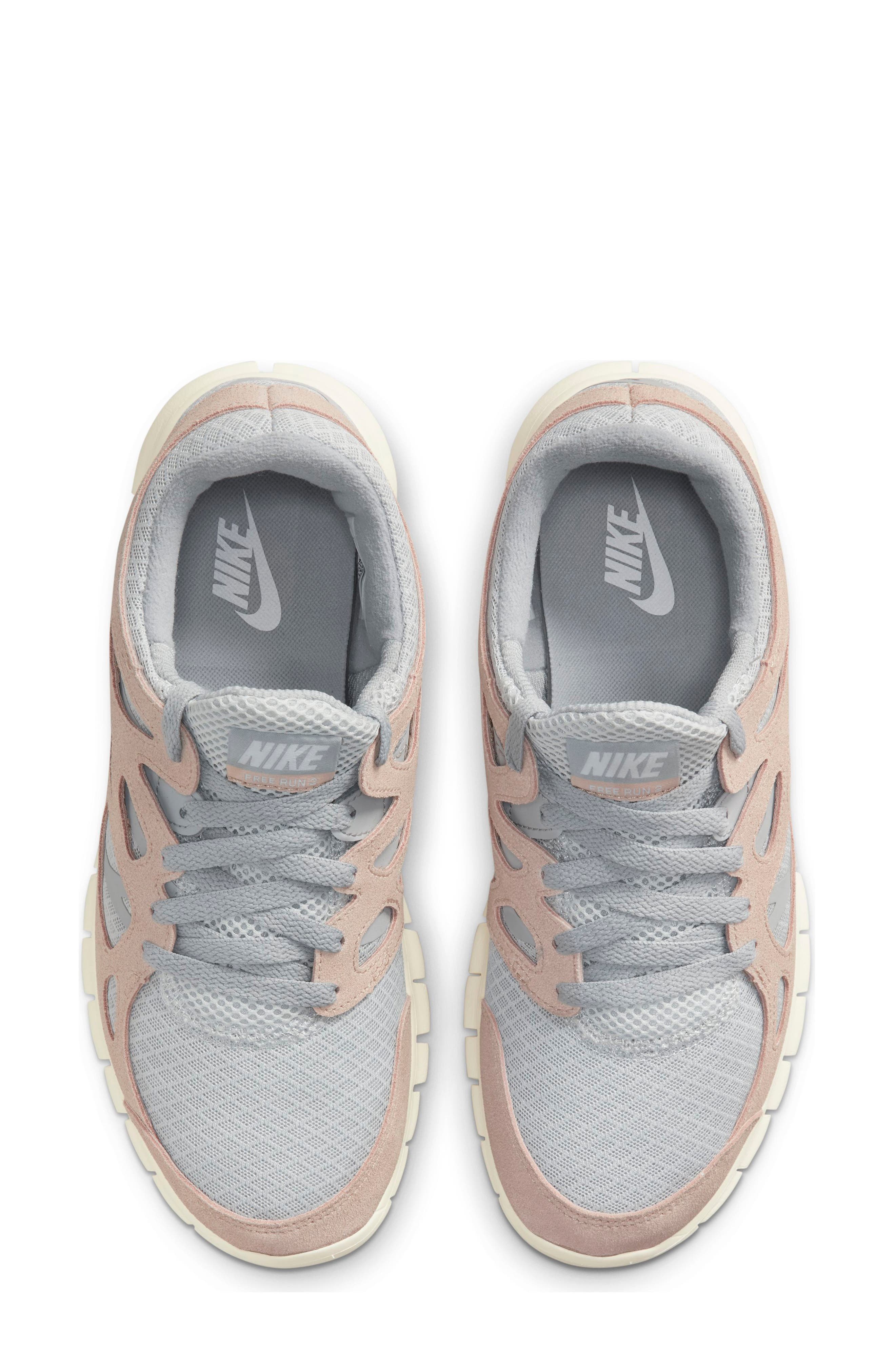 Free Run 2 Sneaker, Alternate, color, PURE PLATINUM/ FOSSIL STONE