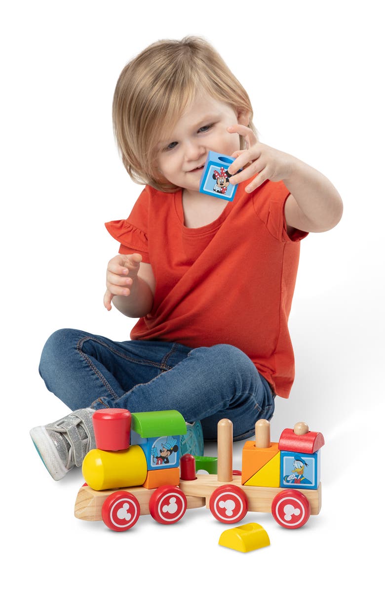 Melissa & Doug Disney's Mickey Mouse & Friends Wooden Stacking Train, Alternate, color, 