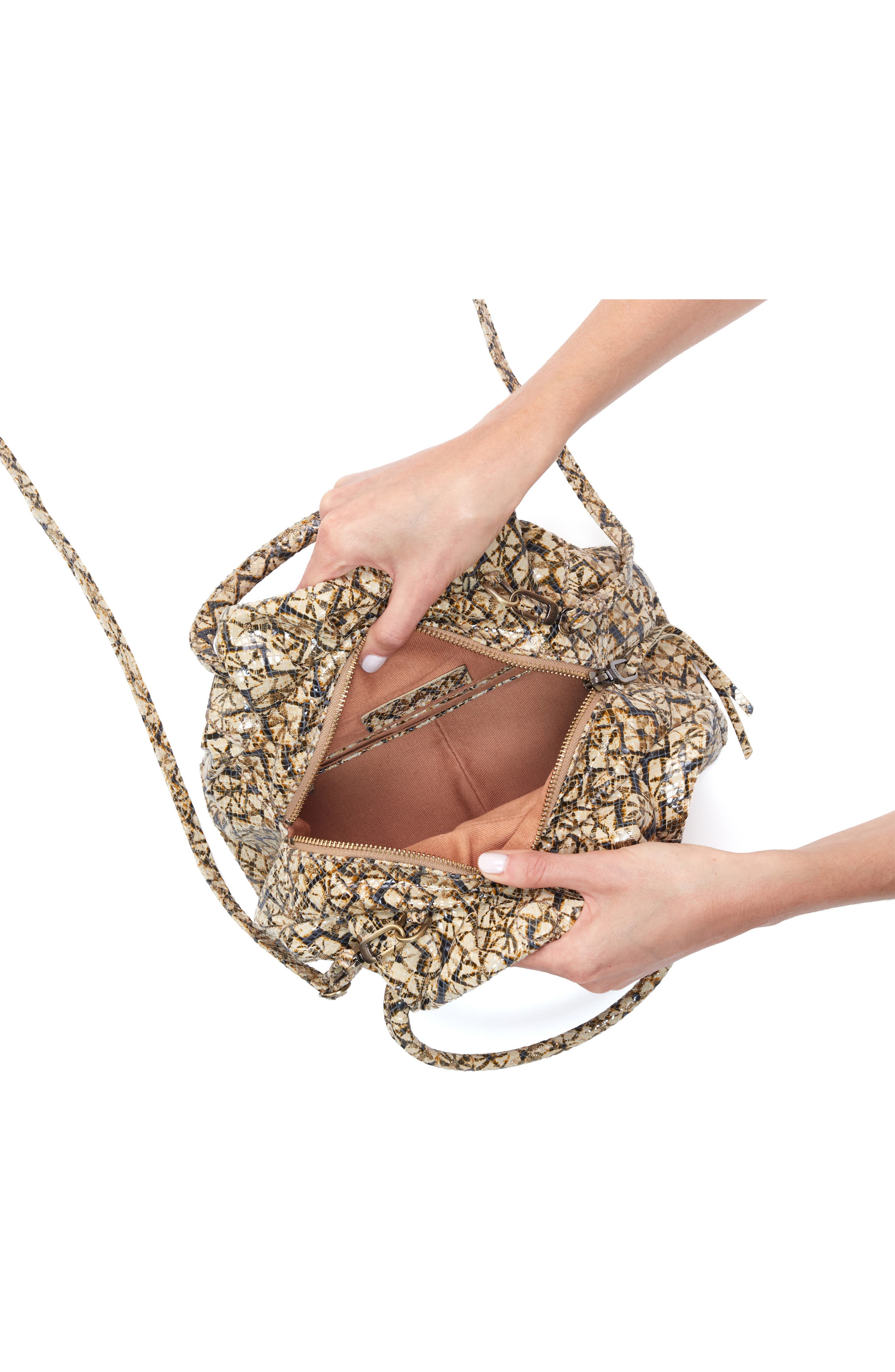 Darling Leather Crossbody Bag, Alternate, color, TWINKLE PRINT