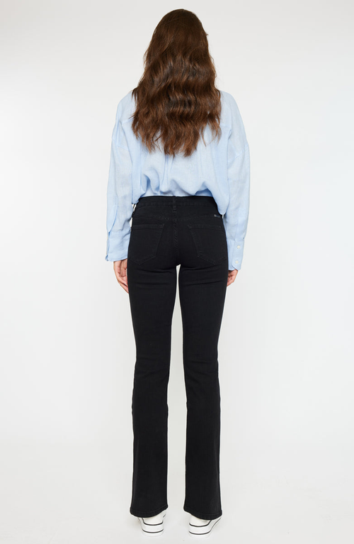 Kancan Mai Mid Rise Y2k Bootcut Jeans In Black