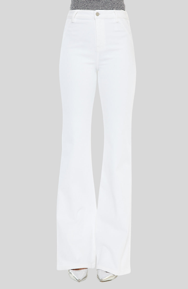 KanCan Celia Ultra High Rise Wide Flare Jeans, Main, color, White