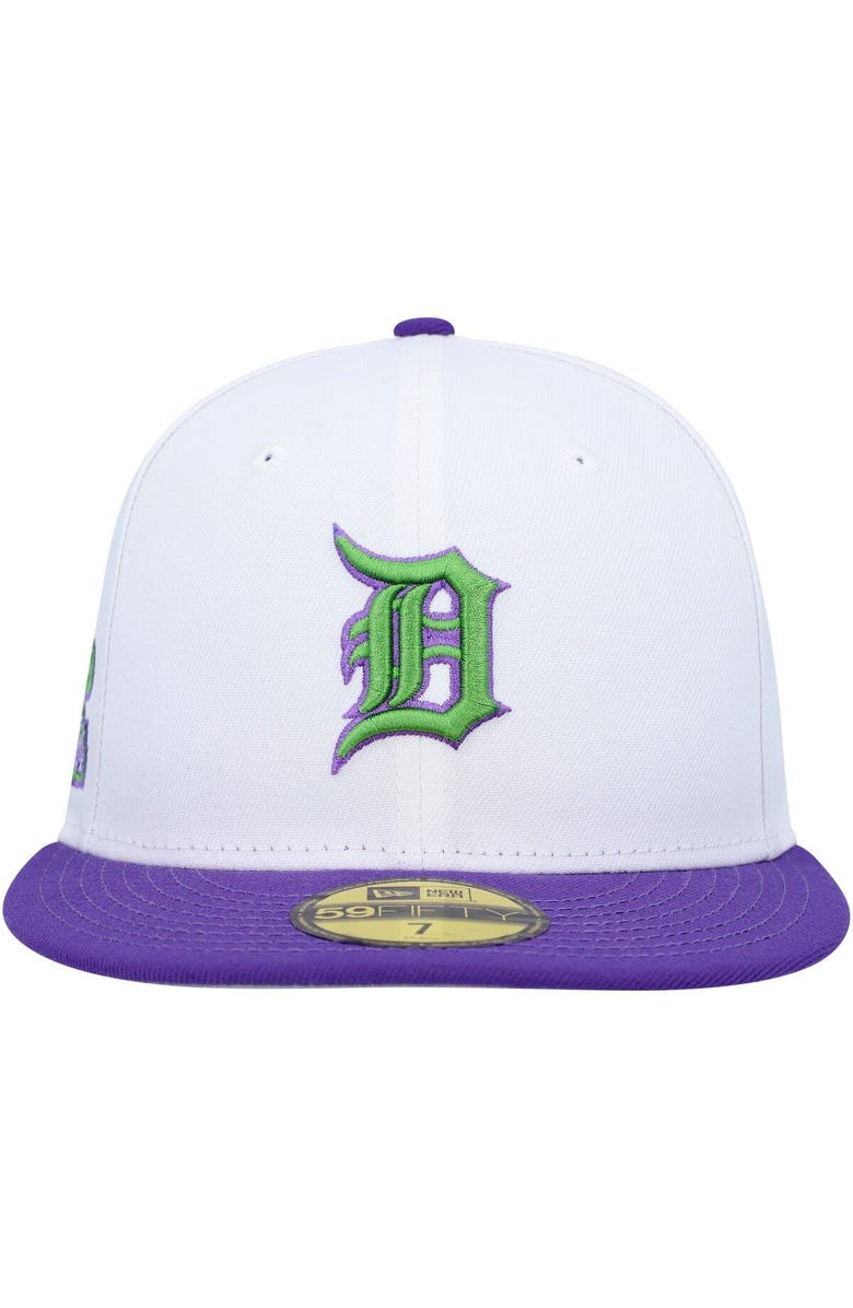 New Era Men's New Era White Detroit Tigers 1984 World Series Side Patch 59FIFTY Fitted Hat, Alternate, color, White