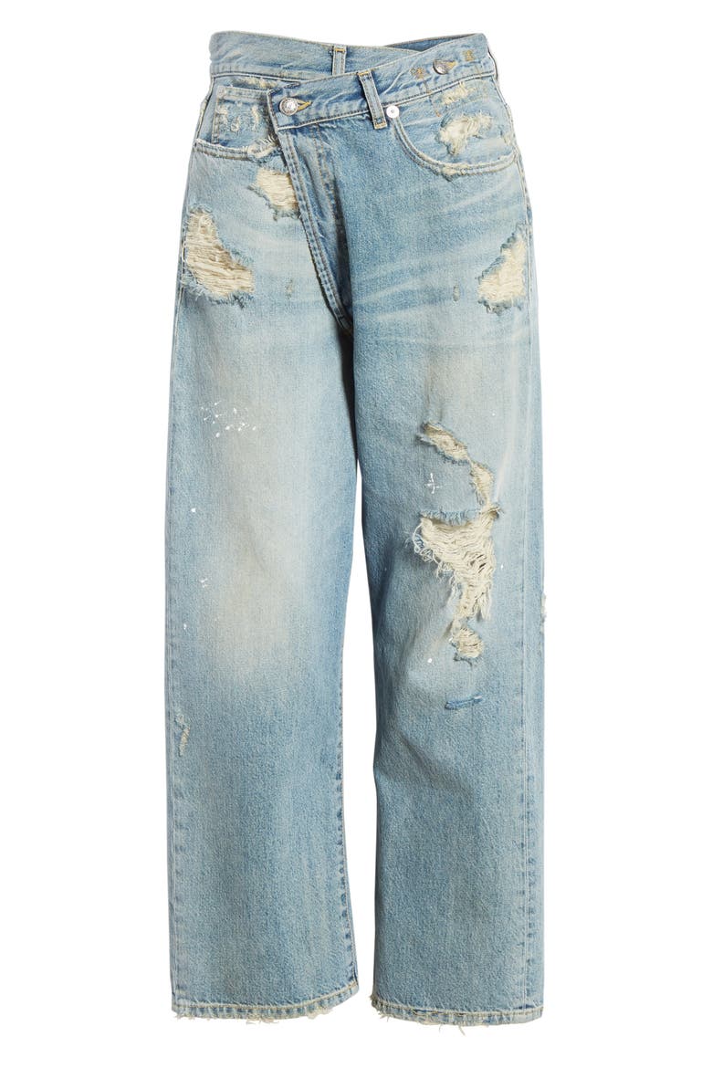 Crossover Ripped Jeans, Alternate, color, CHERYL