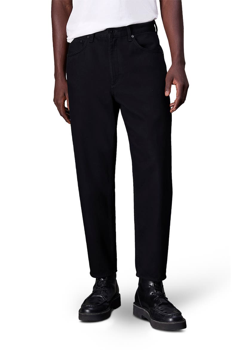 Tapered Leg Jeans, Main, color, BLACK