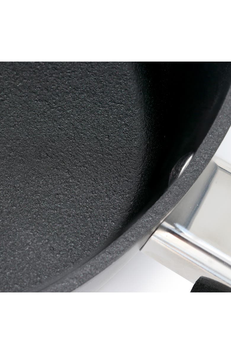 OSTER Connelly 2.5 Quart Textu Nonstick Aluminum Saucepan with Lid, Alternate, color, Black