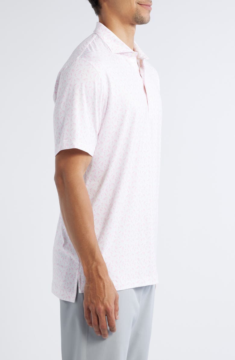 johnnie-O Tini Libations Print PREP-FORMANCE Golf Polo, Alternate, color, Porto Pink