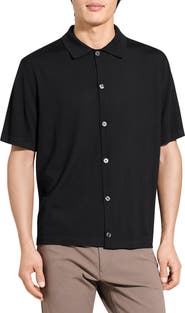 Theory Button-Down in Regal Wool Button-Up Shirt