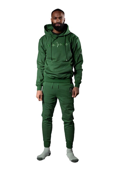 Woodpecker Unisex Cotton Sweatsuit In Green