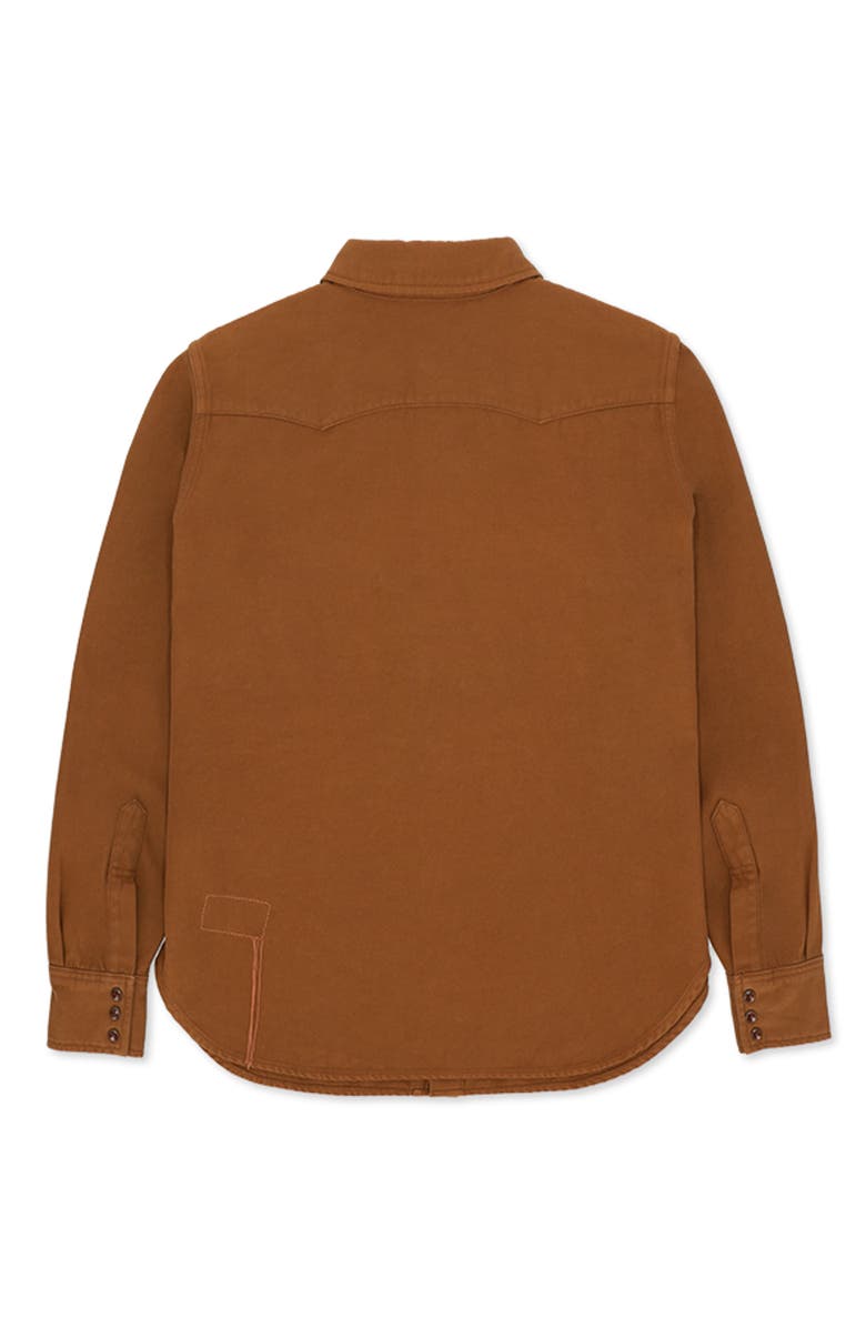 Fortela Toledo Texan Shirt, Alternate, color, Dark Brown