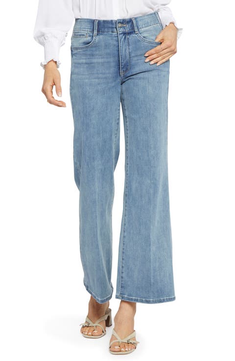 Waist Match High Waist Wide Leg Jeans