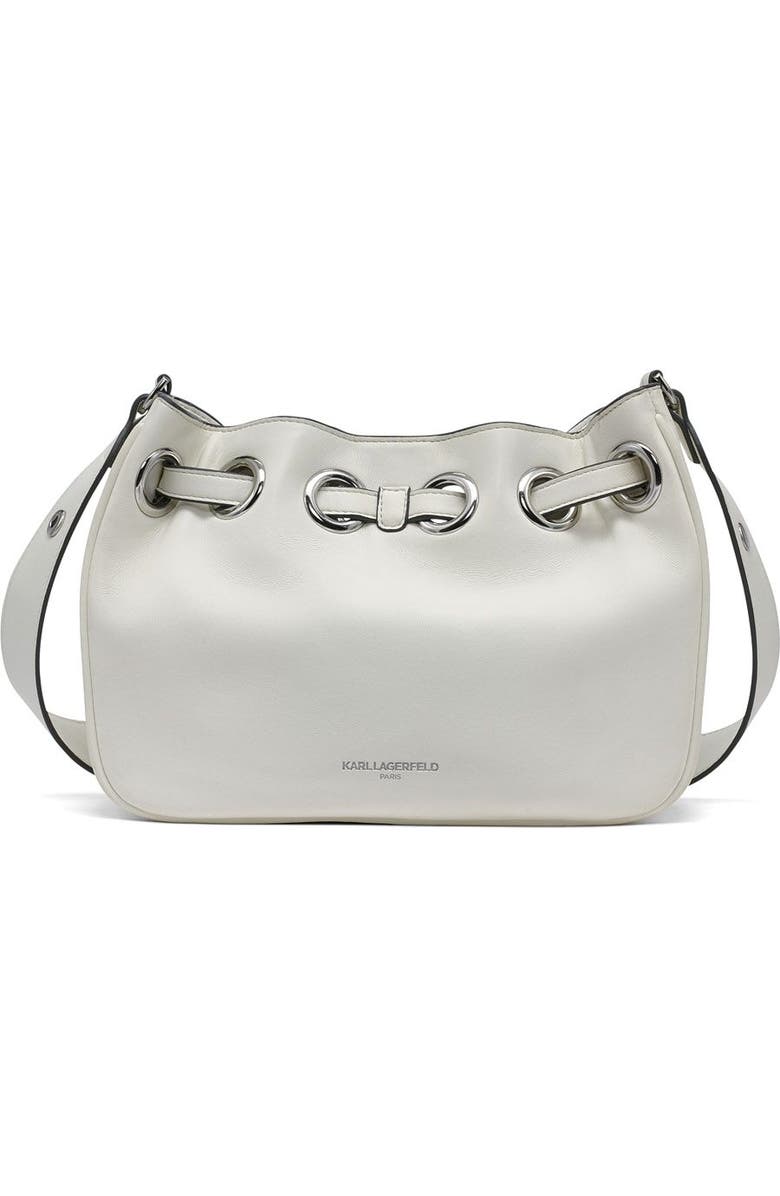 KARL LAGERFELD PARIS Desiree Crossbody, Alternate, color, Winter White