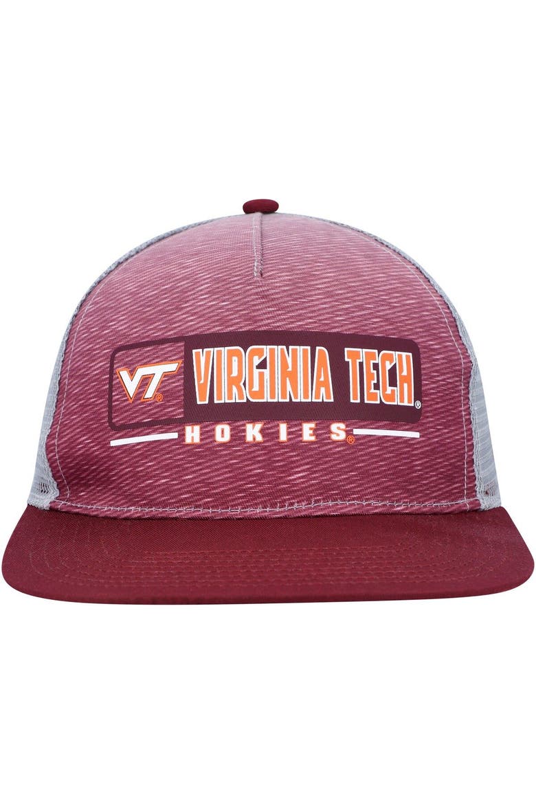 Men's Colosseum  Maroon/Gray Virginia Tech Hokies Snapback Hat, Alternate, color, Maroon