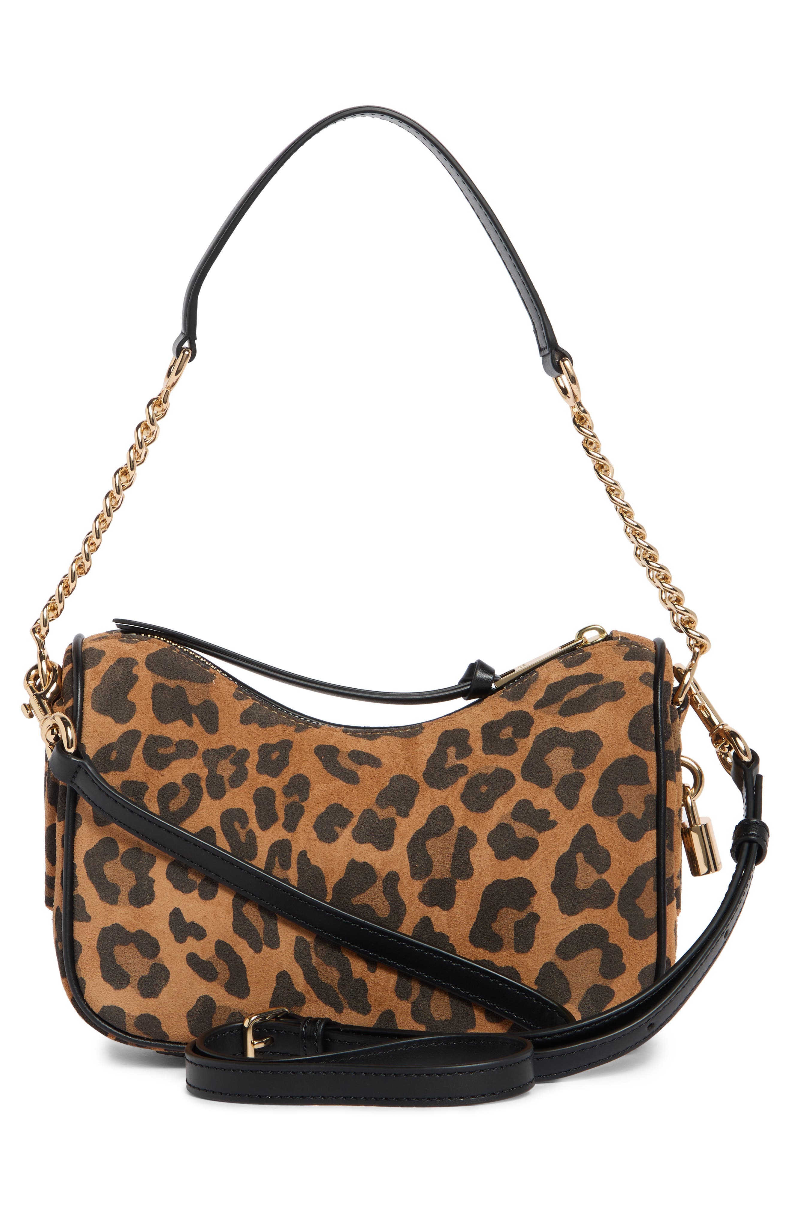Drifter Leopard Print Suede Shoulder Bag, Alternate, color, LEOPARD MULTI
