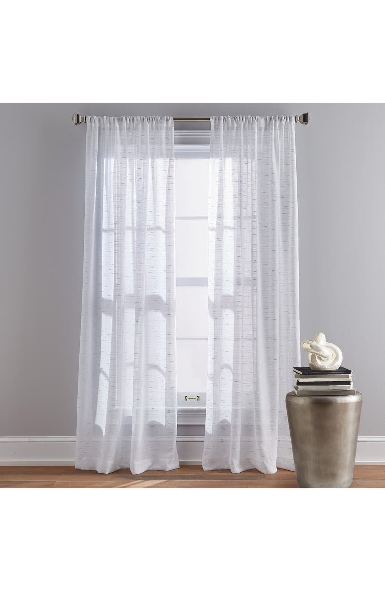 DKNY Urban Sparkle Pole Top Set of 2 Curtain Panels, Alternate, color, 
