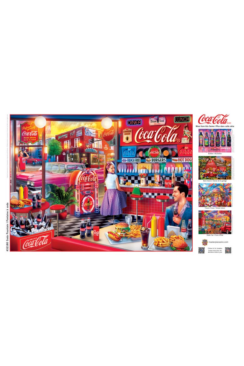 Coca-Cola Soda Fountain 300 Piece Puzzle, Alternate, color, Multicolor