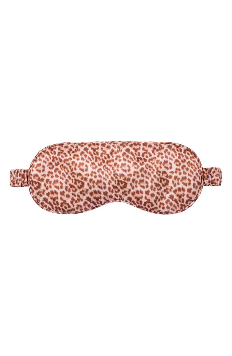 slip Leopard Print Pure Silk Sleep Mask, Alternate, color, Sadie