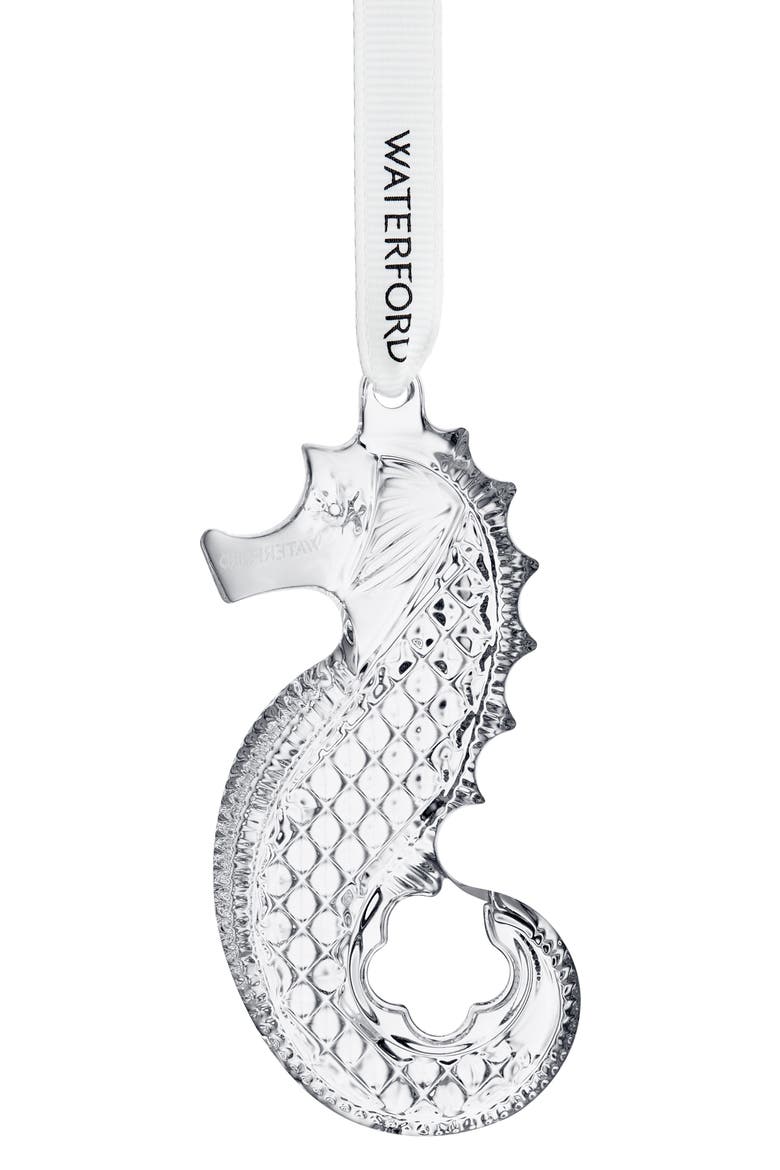 Seahorse Crystal Ornament, Main, color, NO COLOR