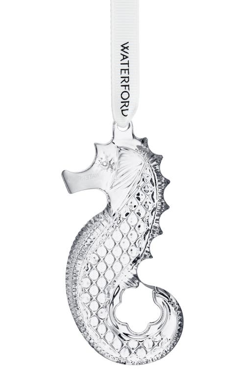 Waterford Seahorse Crystal Ornament In Transparent