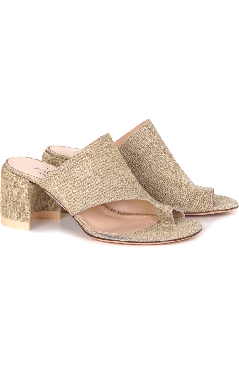 AGL Moon Toe Loop Block Heel Sandal, Main, color,