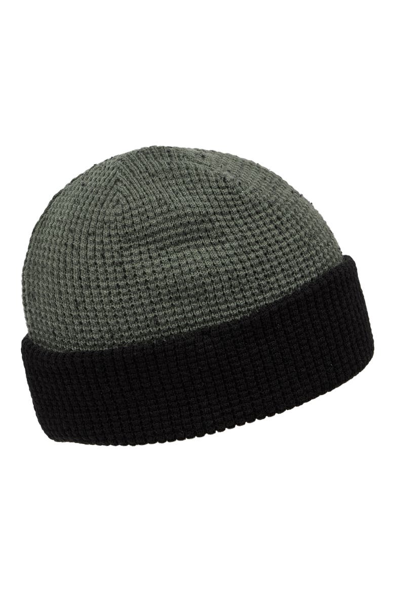 Cloud Waffle Beanie, Alternate, color, DARK OLIVE