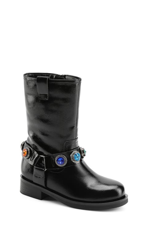 Kids' Octavia Faux Leather Biker Boot