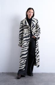 Topshop Stand Collar Trench Coat