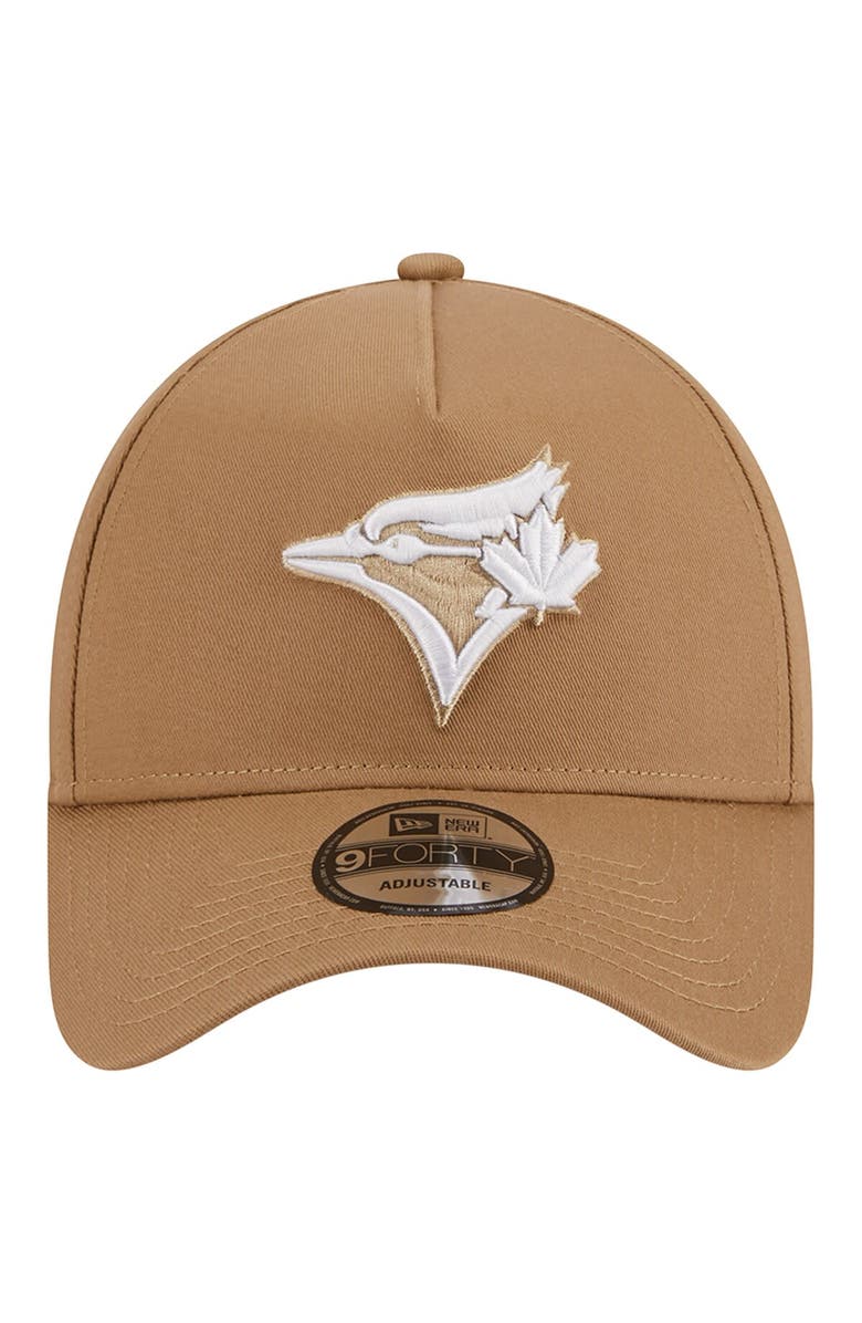New Era Men's New Era Khaki Toronto Blue Jays A-Frame 9FORTY Adjustable Hat, Alternate, color, Khaki