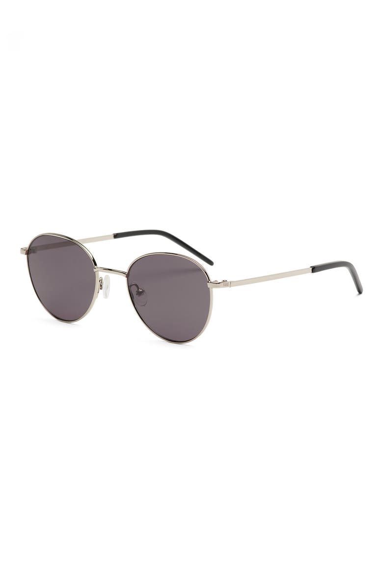 Jordan 49mm Round Sunglasses, Alternate, color, SILVER
