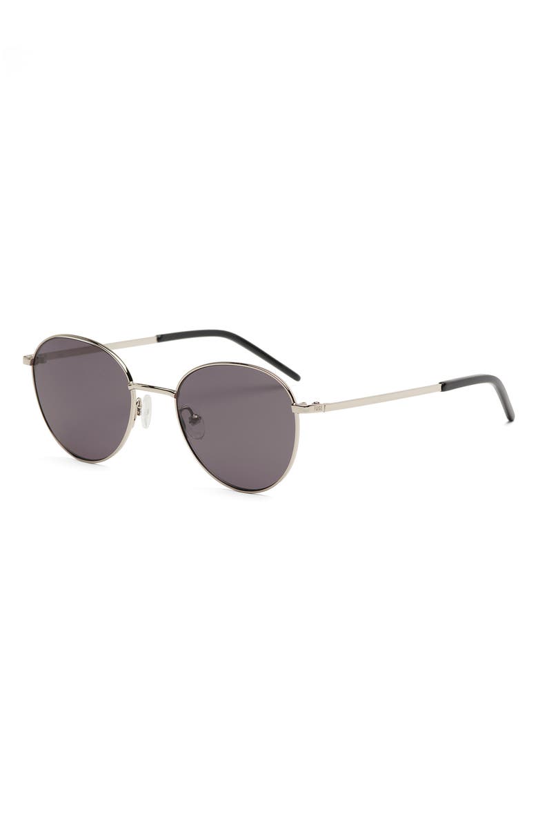 PAIGE Jordan 49mm Round Sunglasses, Alternate, color, Silver