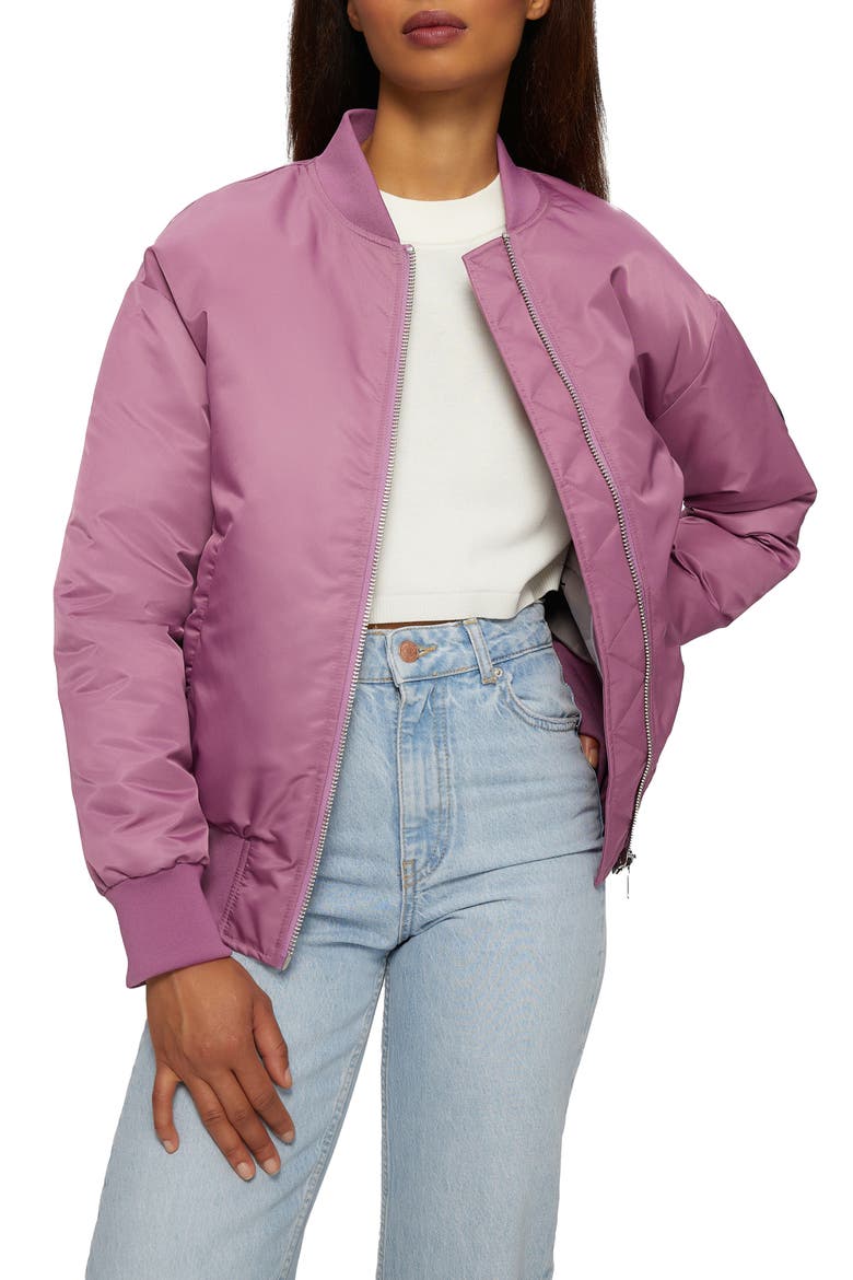 Chelsea Bomber Jacket, Alternate, color, MAUVE