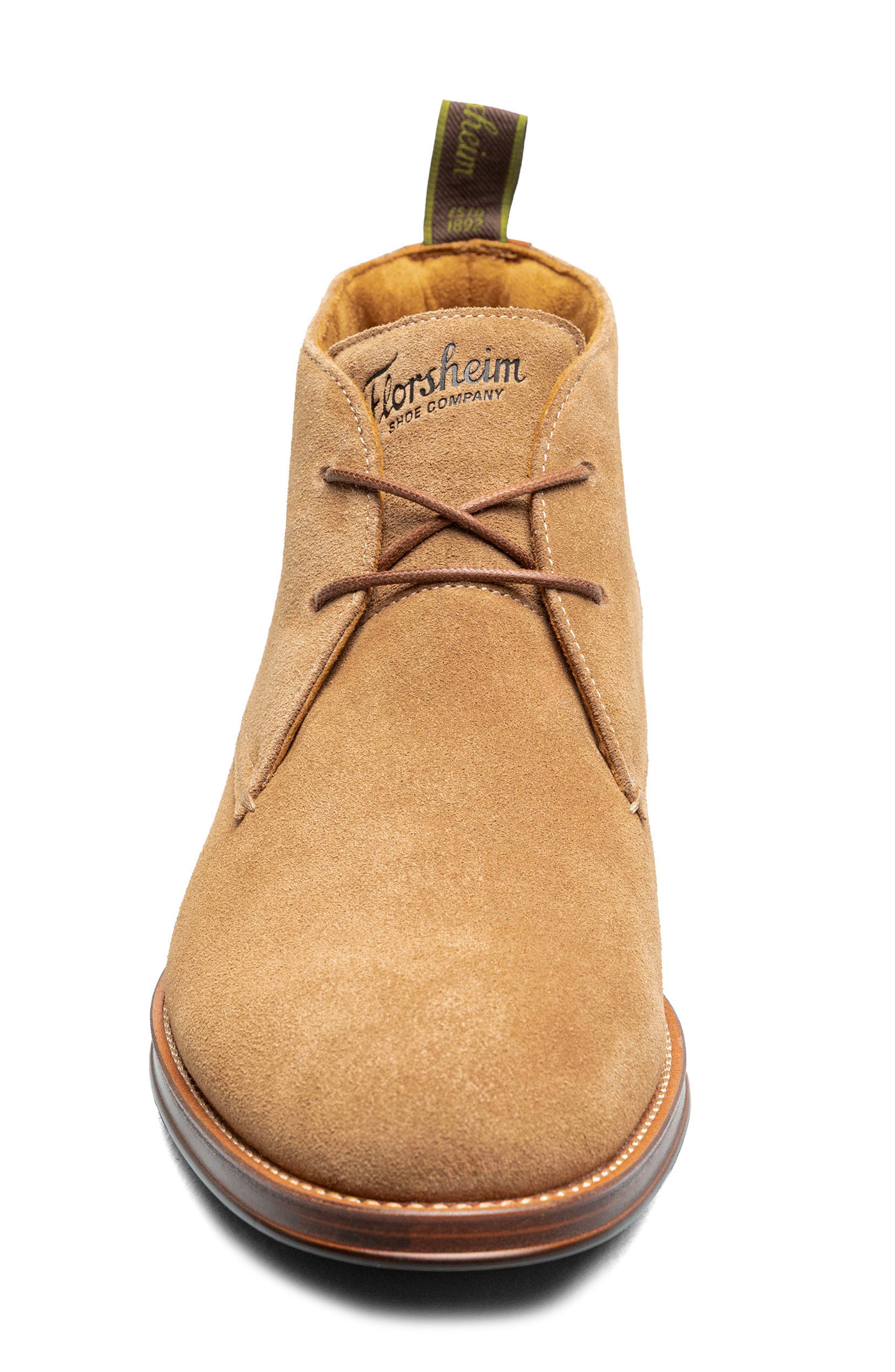 Rucci Leather Plain Toe Chukka Boot, Alternate, color, SAND