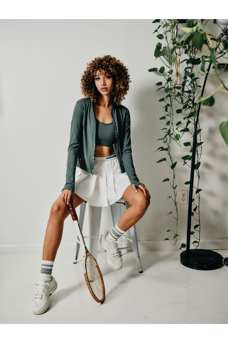 Delfina Contour Jacket, Alternate, color, DUCK GREEN
