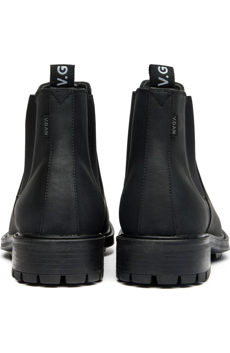 V.GAN LONDON Vegan Gem Chelsea Boots, Alternate, color, Black