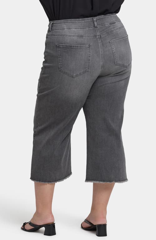 Nydj Brigitte Frayed High Waist Wide Leg Capri Jeans