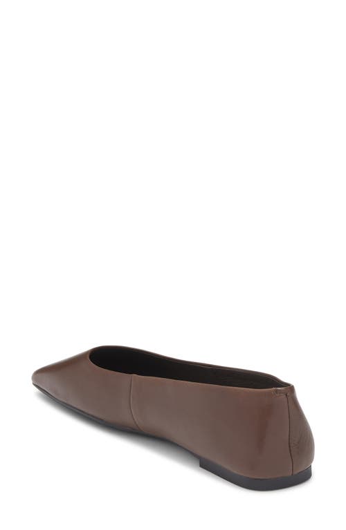 Jeffrey Campbell Listos Square Toe Flat In Brown