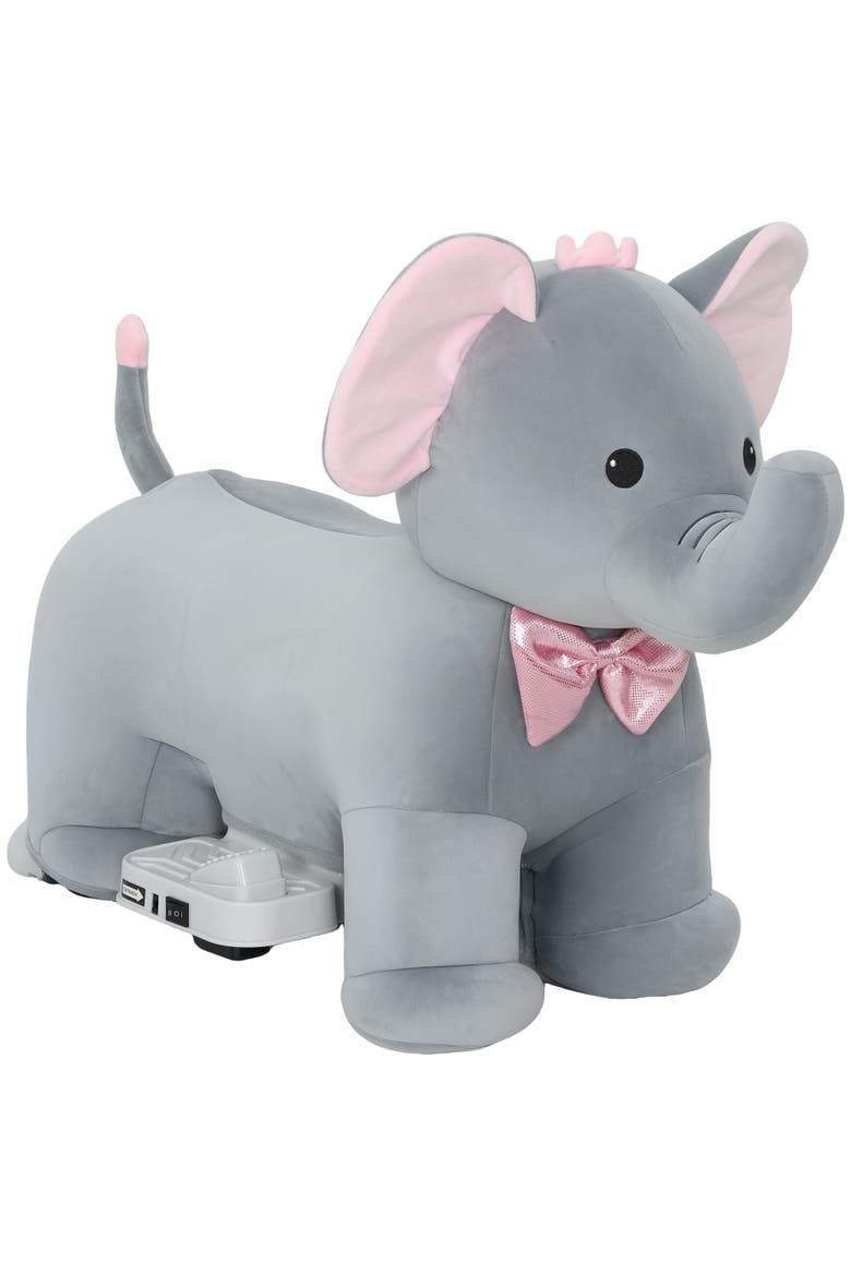 6V Kids Ride on Horse, Electric Riding Animal, Main, color, Grey