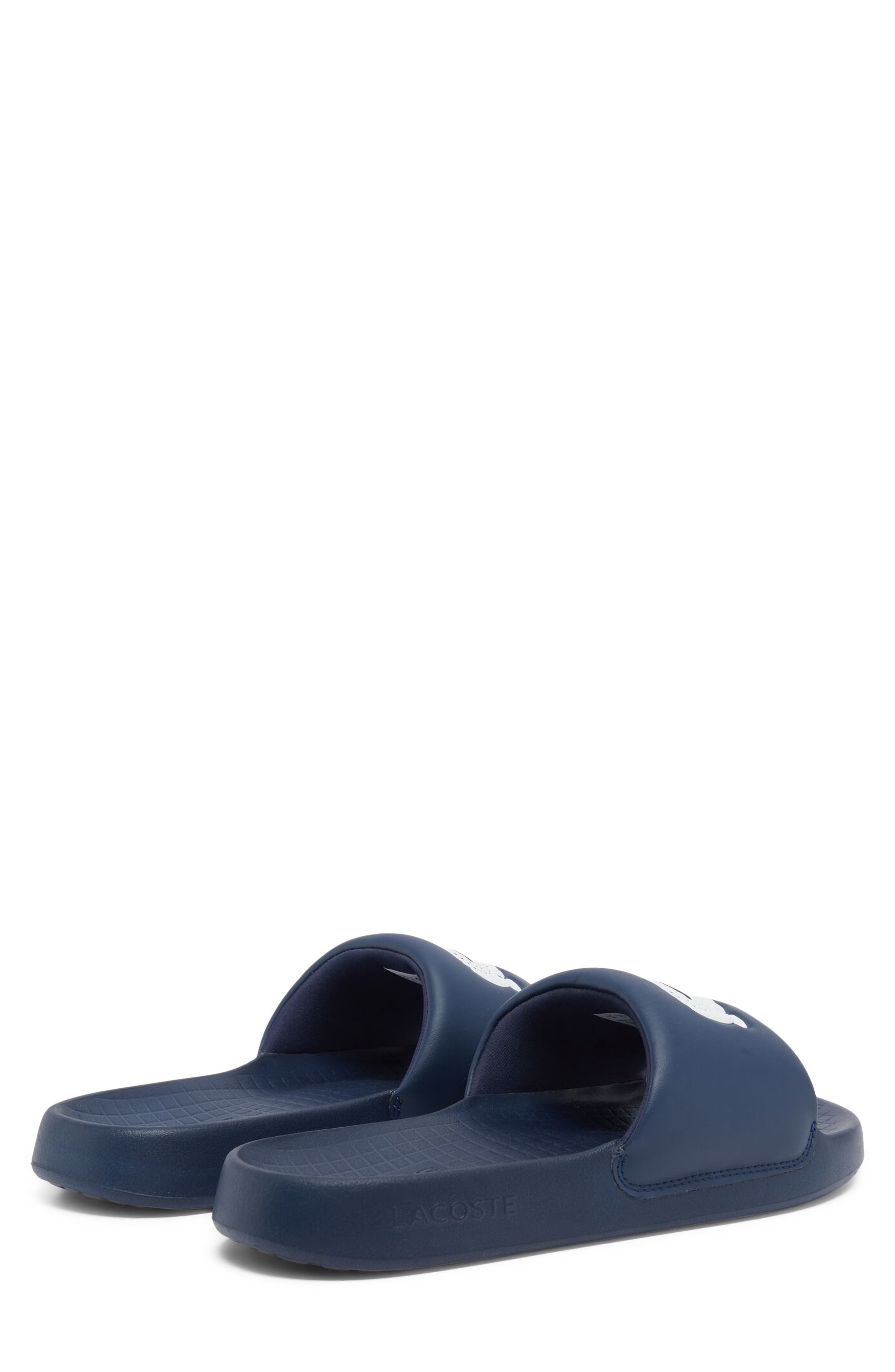Serve Slide Sandal, Alternate, color, NAVY/ WHITE