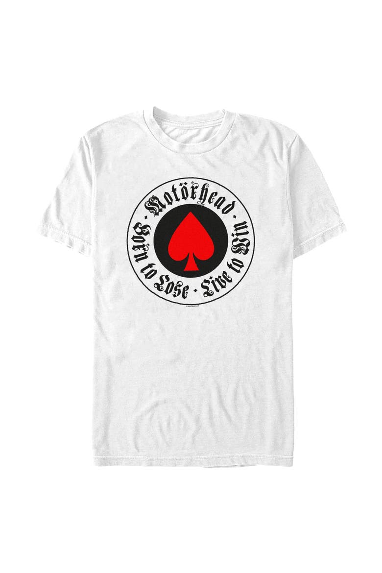 Men's Motorhead Born To Lose, Live To Sin  Graphic T-Shirt, Main, color, White