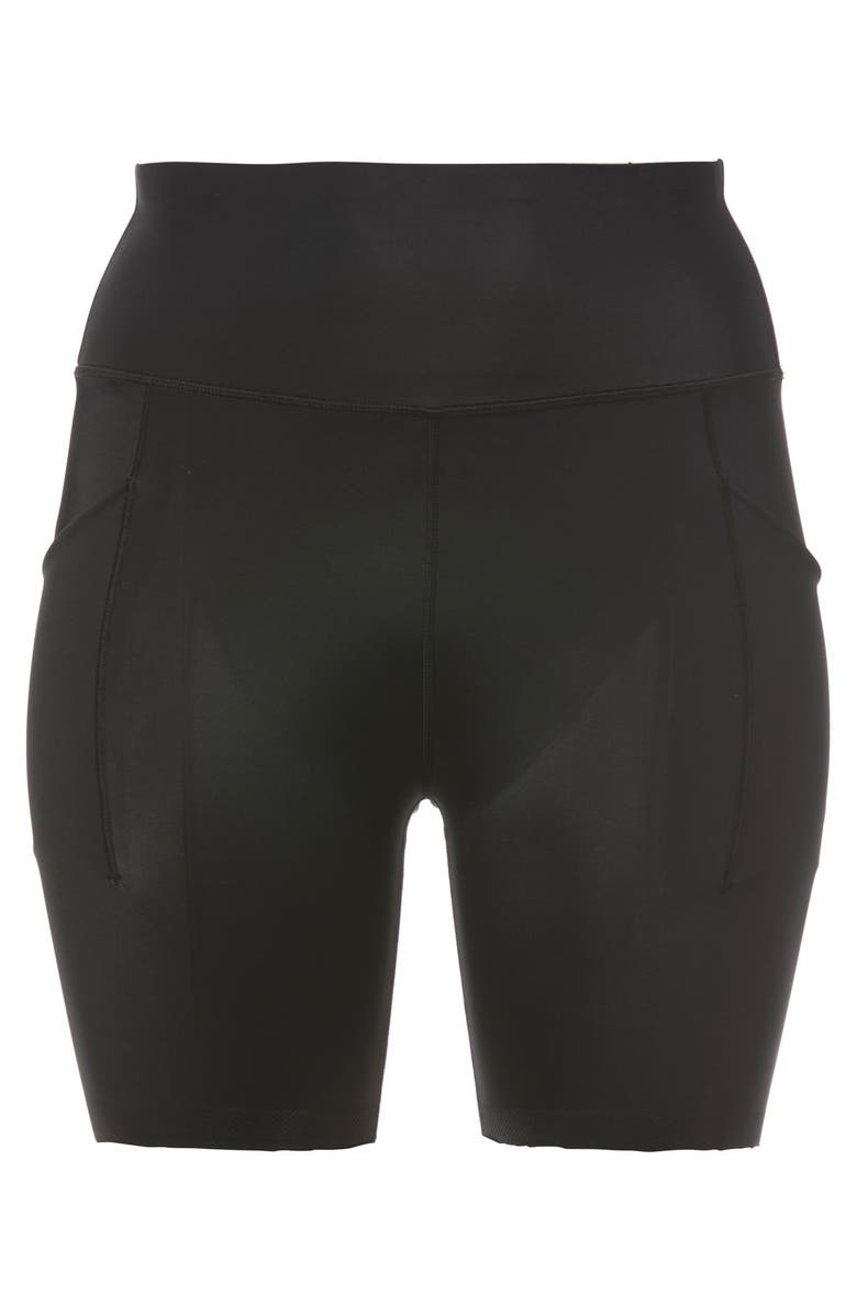 Swim 365 High-Waist No-Slip Swim Bike Short, Alternate, color, Black