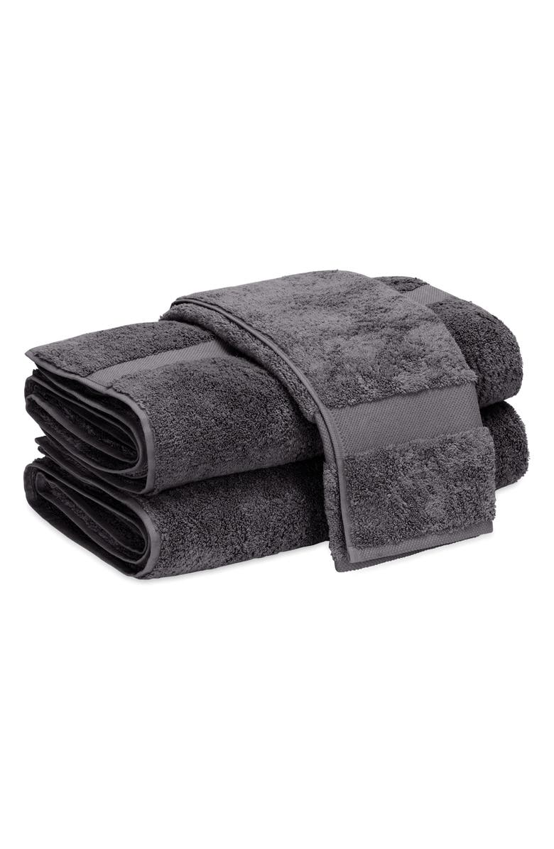 Matouk Lotus Bath Towel, Main, color, Charcoal