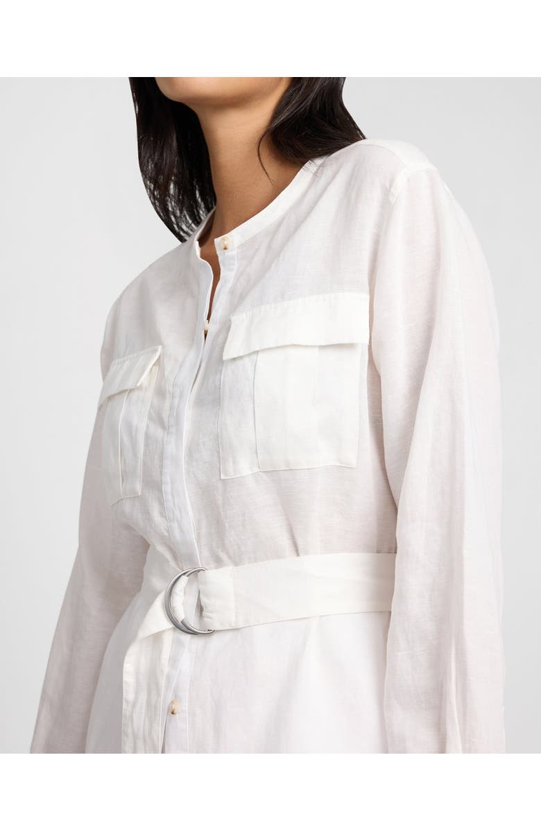 Onia Linen Utility Shirt, Alternate, color, White