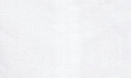 Madewell Contrast Stitch Square Neck Linen Tank In White